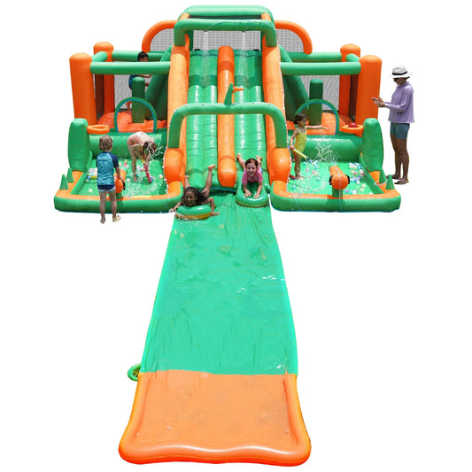 Waterslide Bouncy House Water Park - INFLATEFLY