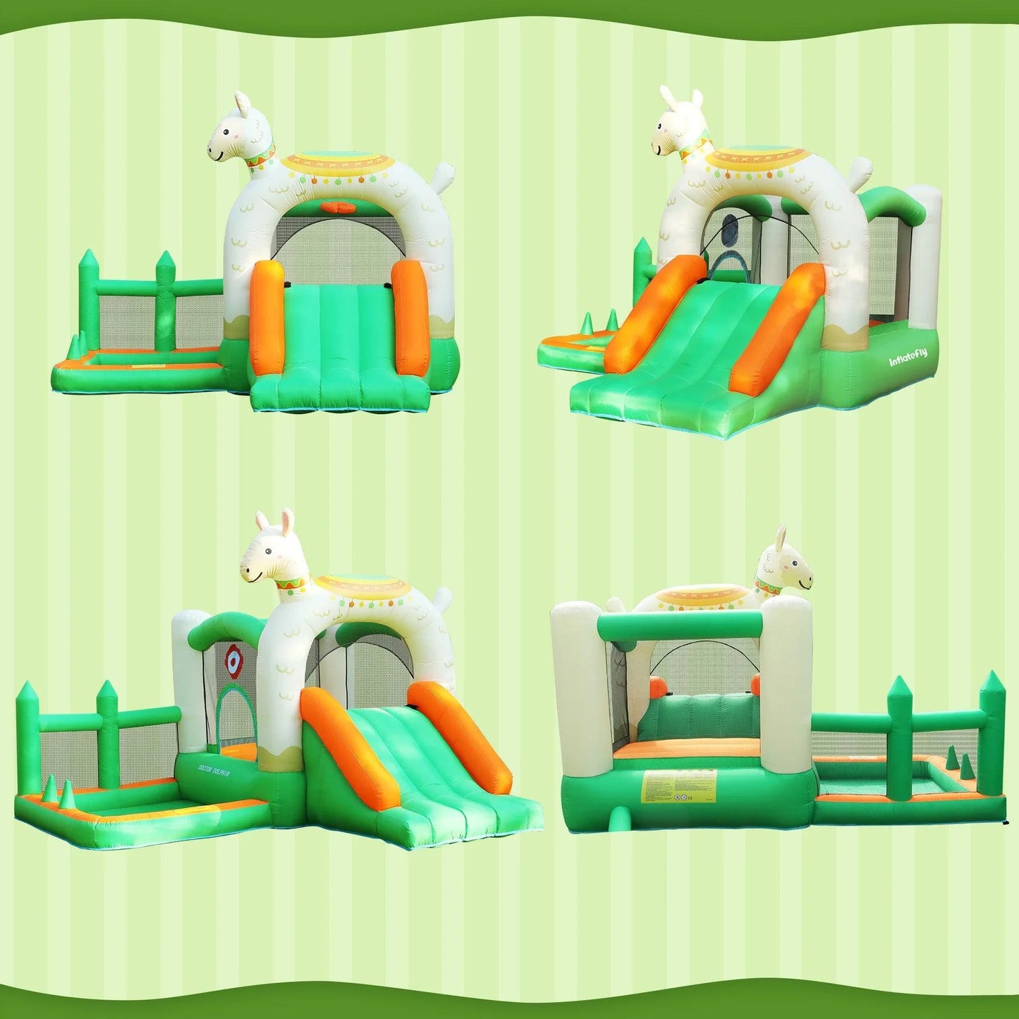 Alpaca Theme Bouncy Castle Multi-angle Photos