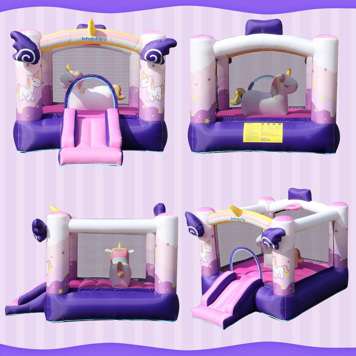 Unicorn Bounce House - Multi-angle Photos