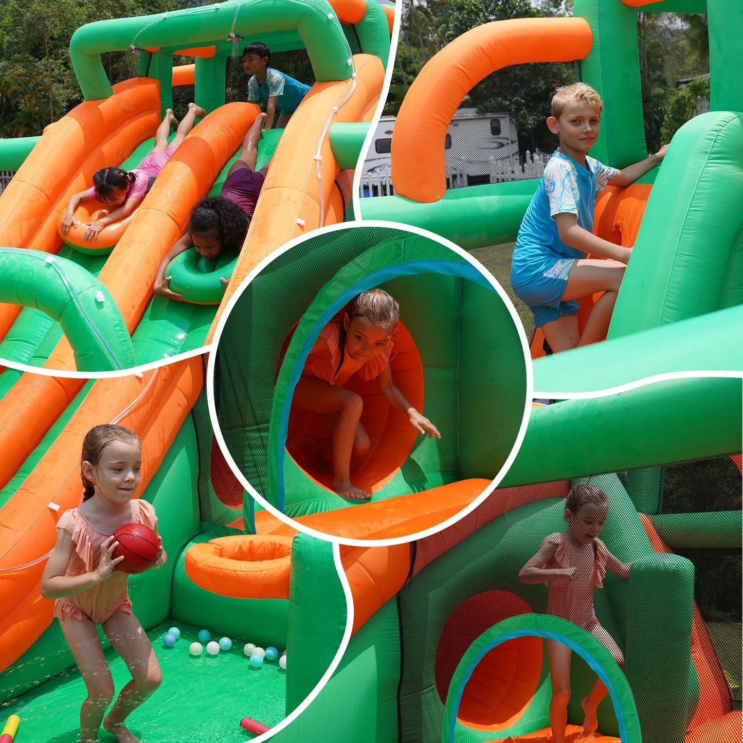 Waterslide Bouncy House Water Park- INFLATEFLY