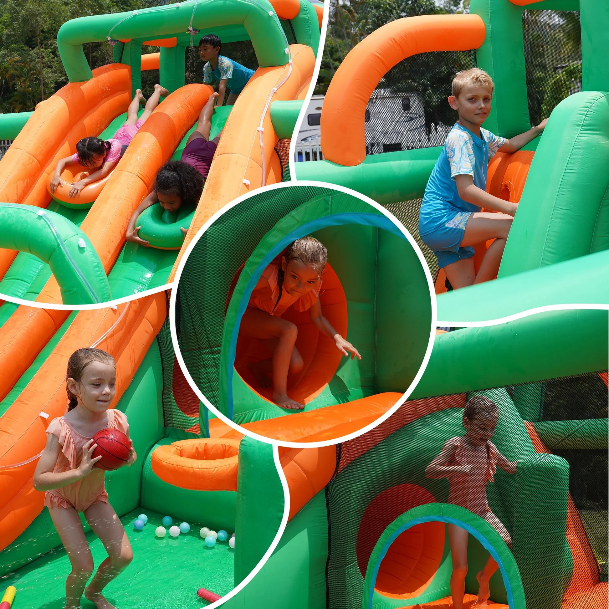 Waterslide Bouncy House Water Park- INFLATEFLY