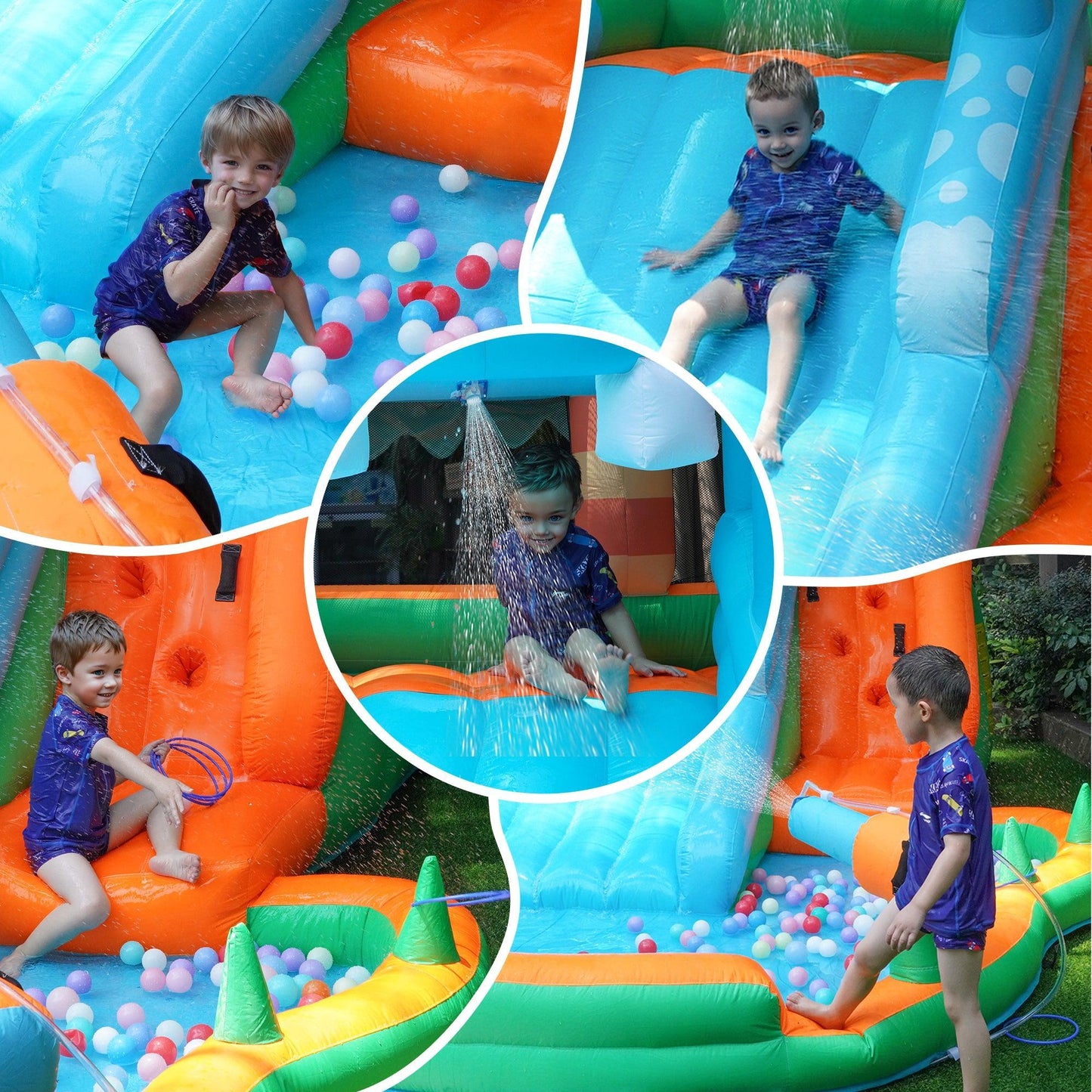 Hippo Slide Bounce House