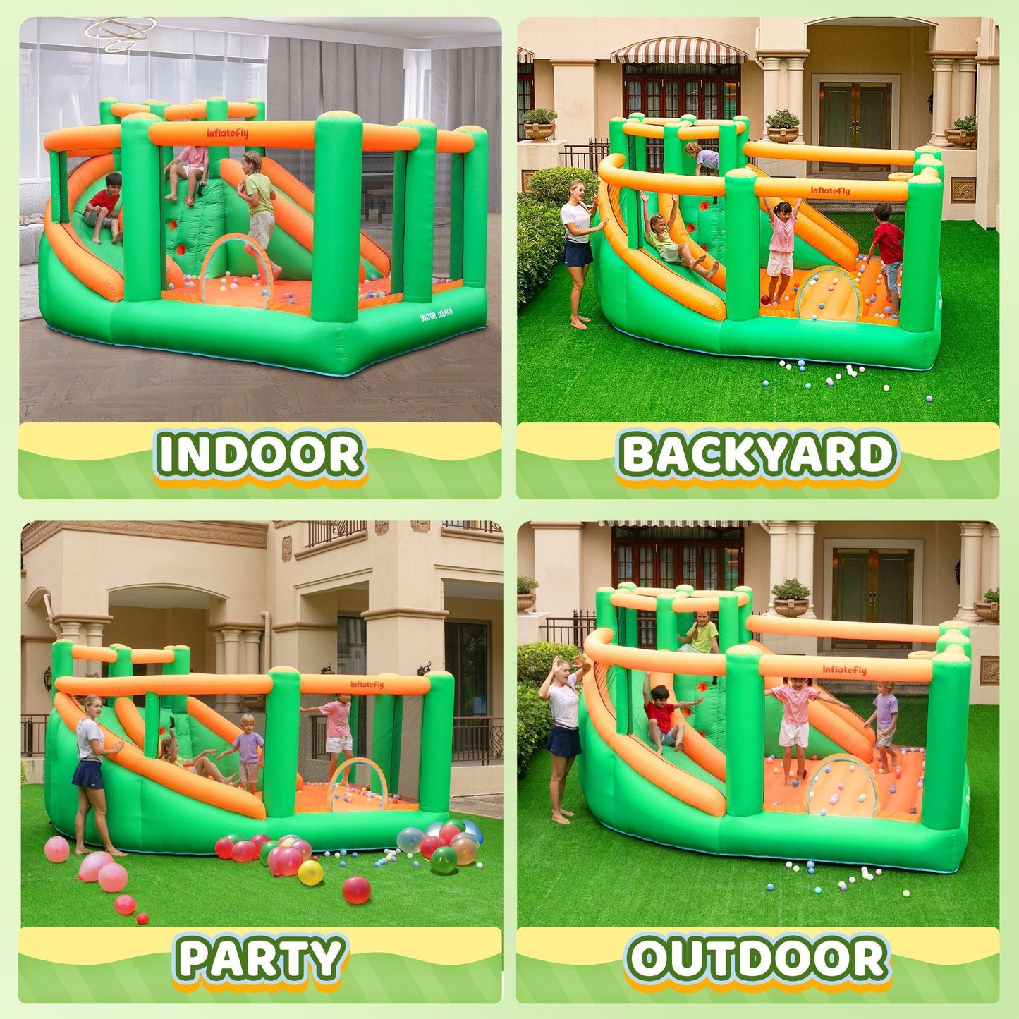 Bouncy Castle Water Park- - INFLATEFLY