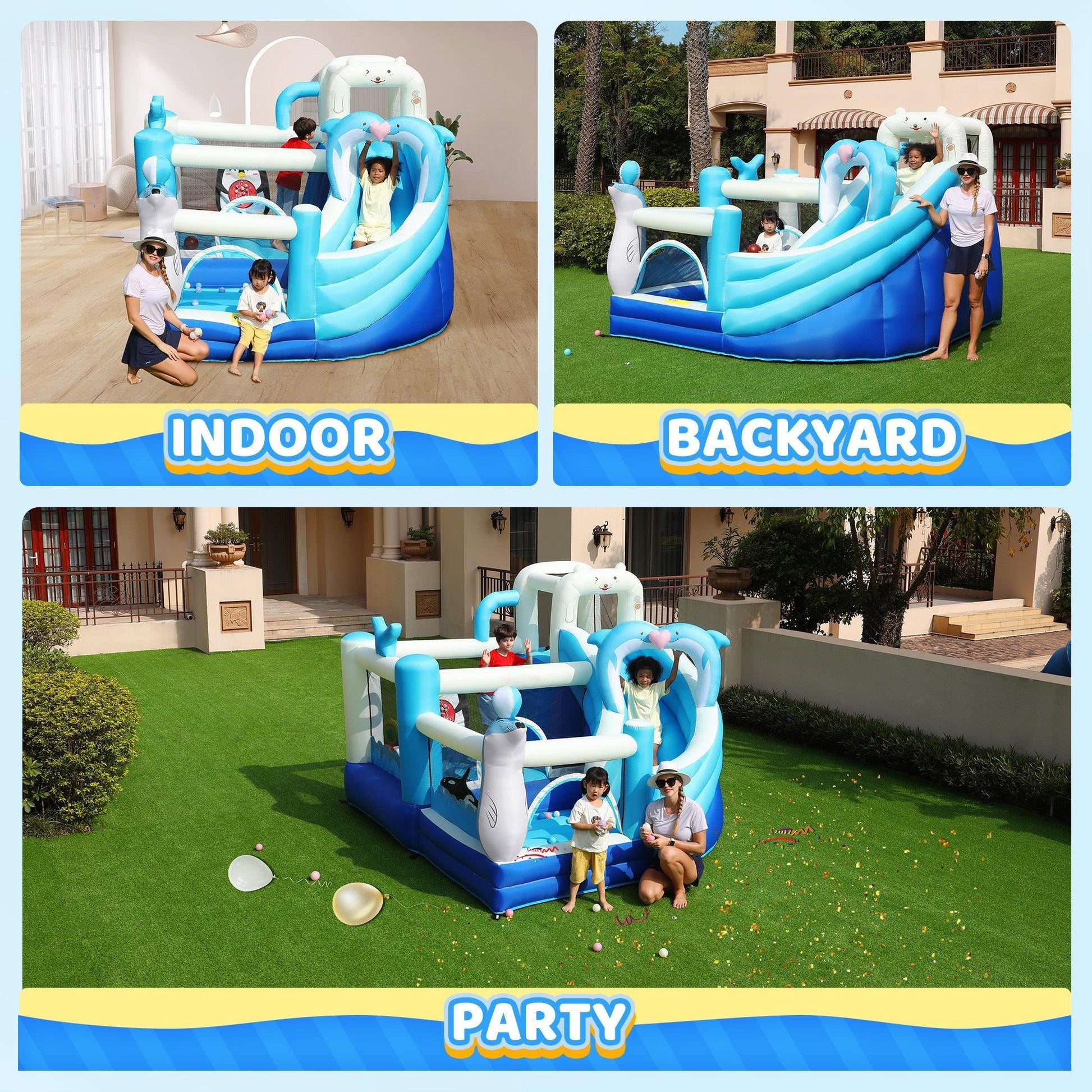 Bouncy Castle Water Park- - INFLATEFLY