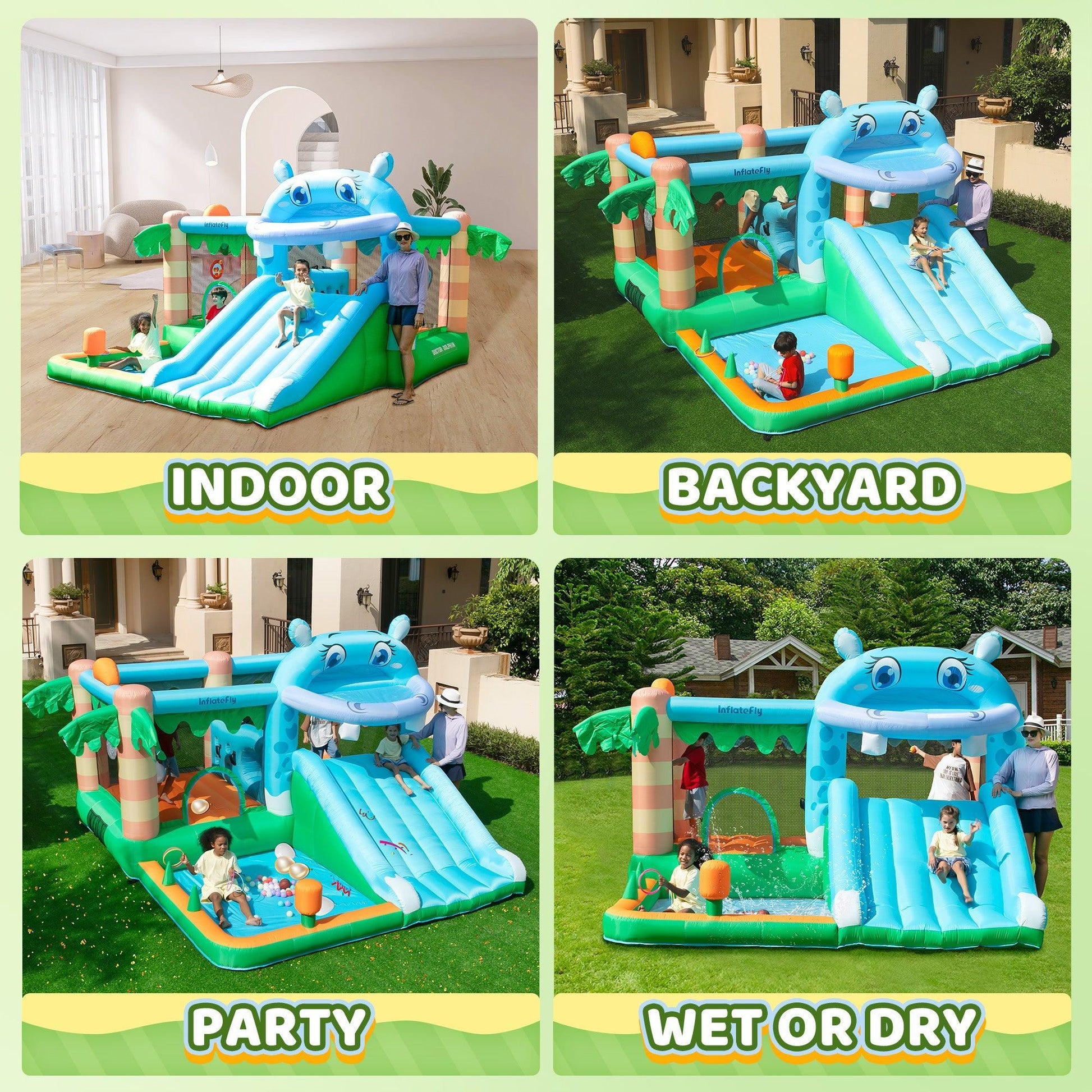Bouncy Castle Water Park- - INFLATEFLY
