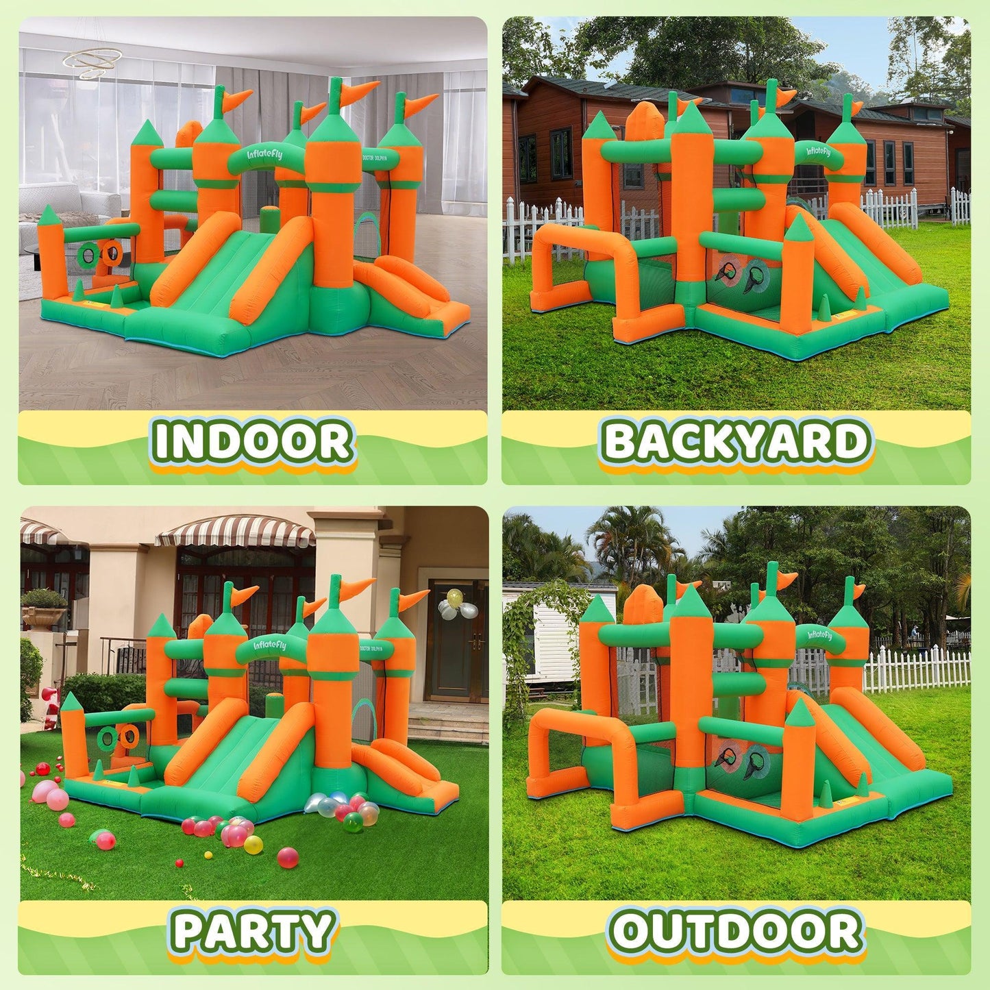 Bouncy Castle Water Park- - INFLATEFLY