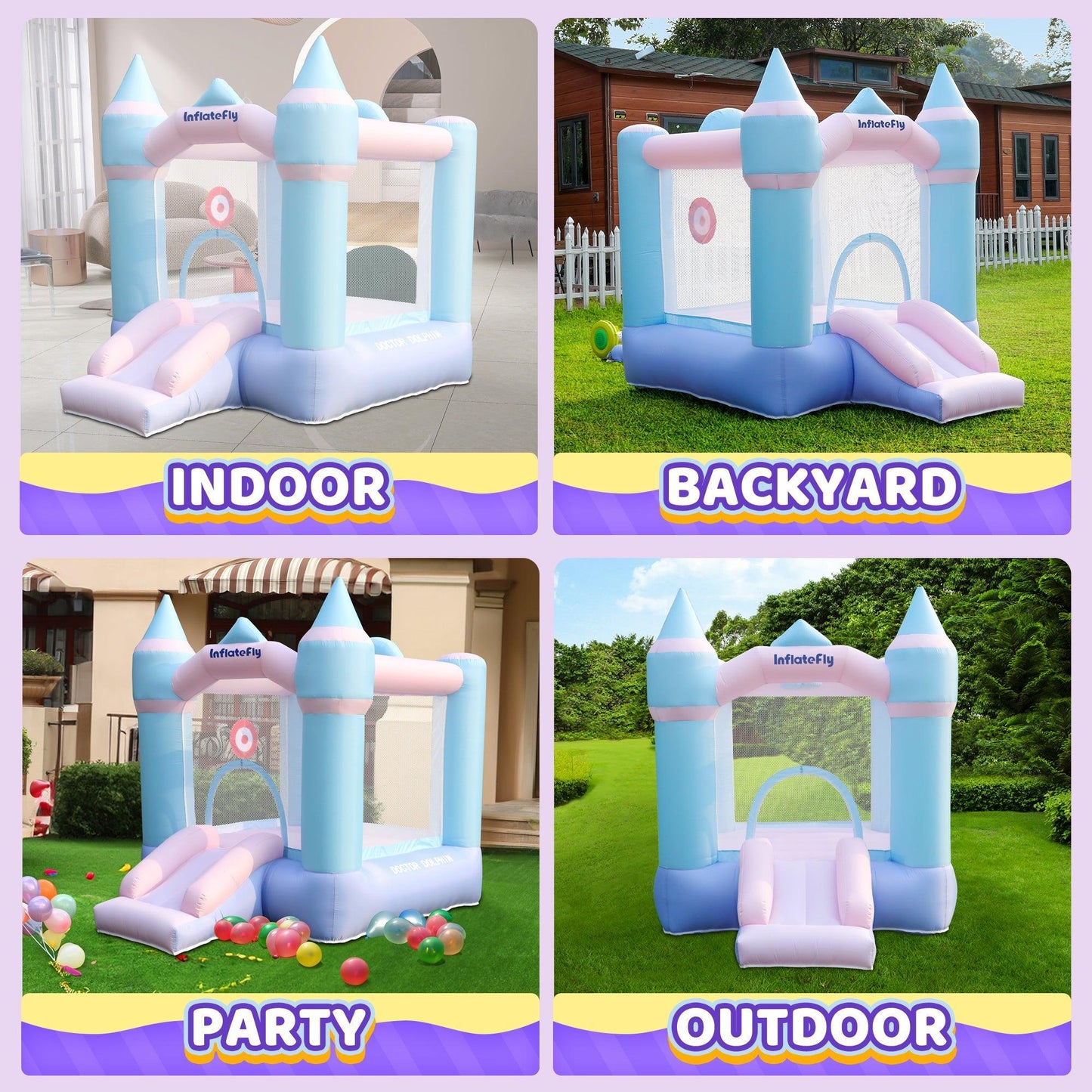 Bouncy Castle Water Park- - INFLATEFLY
