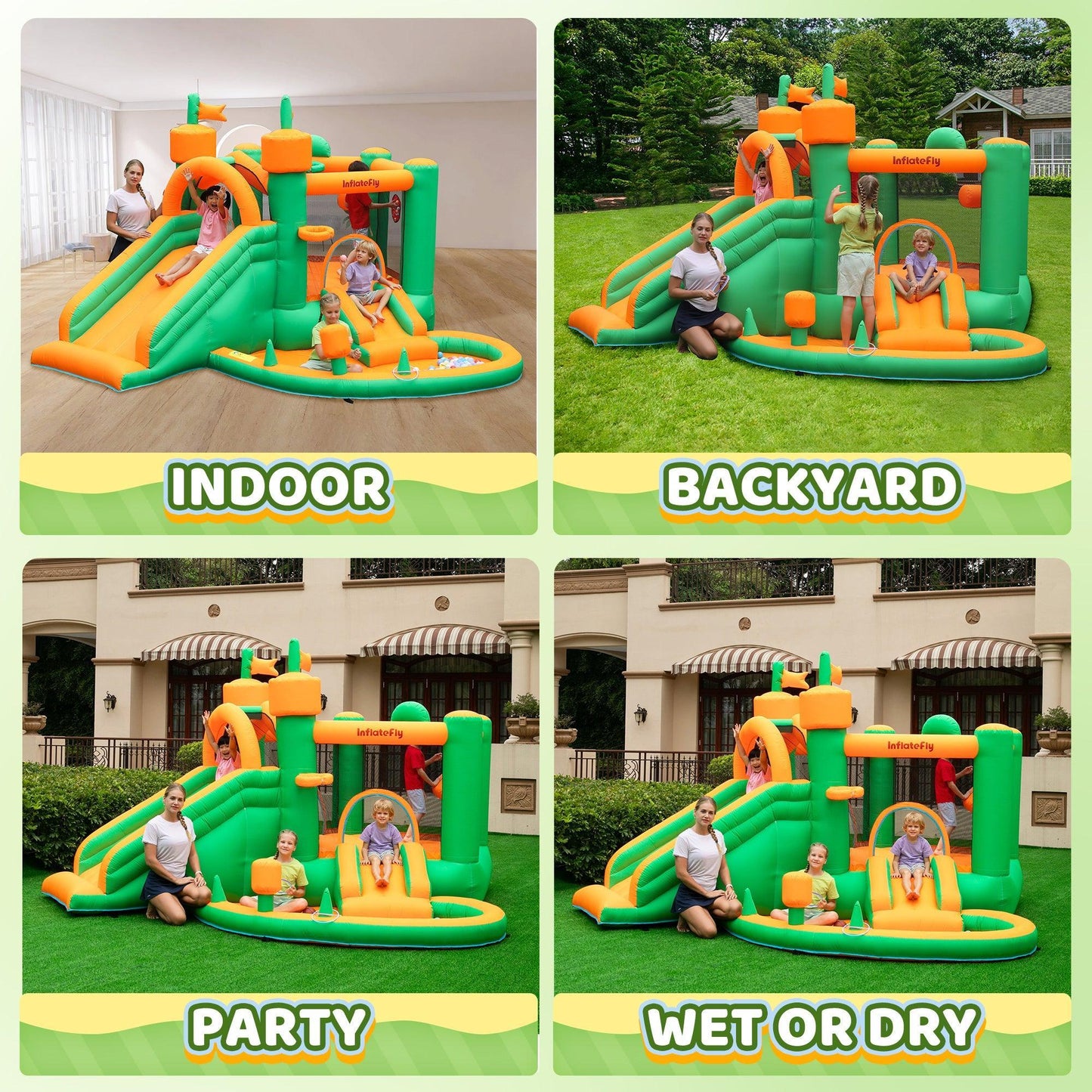 Bouncy Castle Water Park- - INFLATEFLY