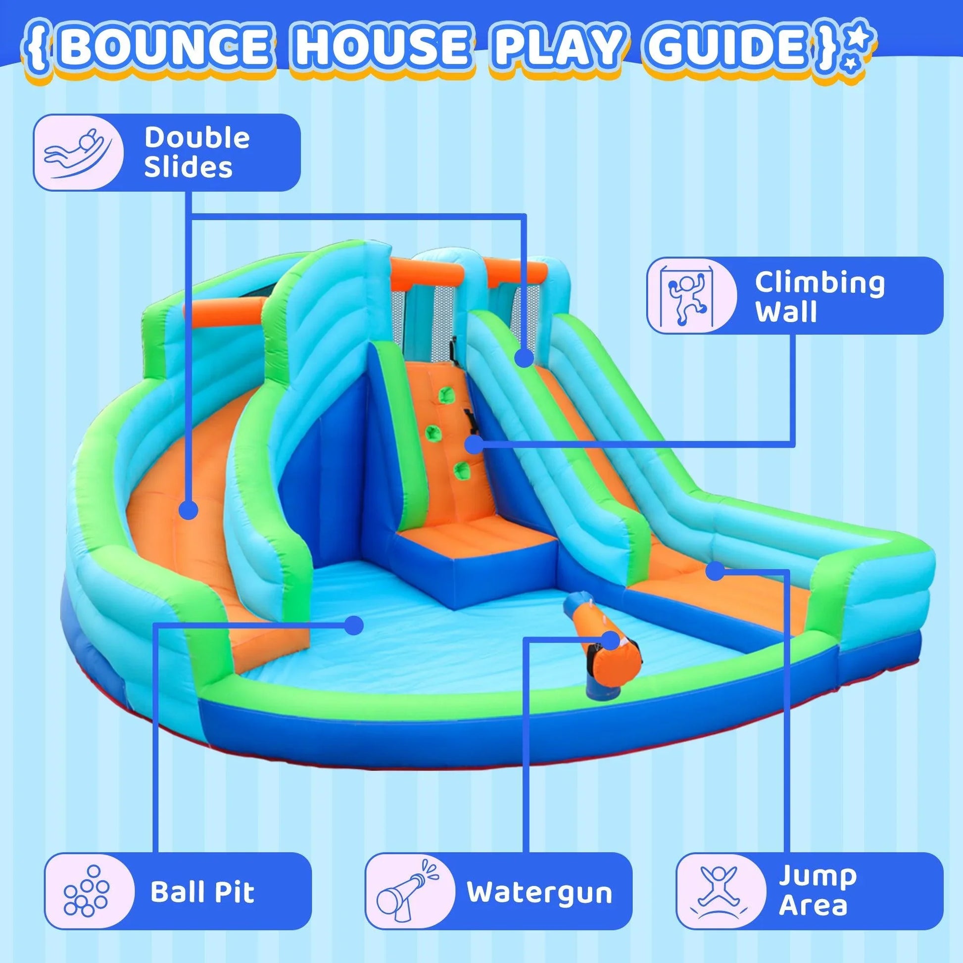 Bouncy Castle Water Park- - INFLATEFLY