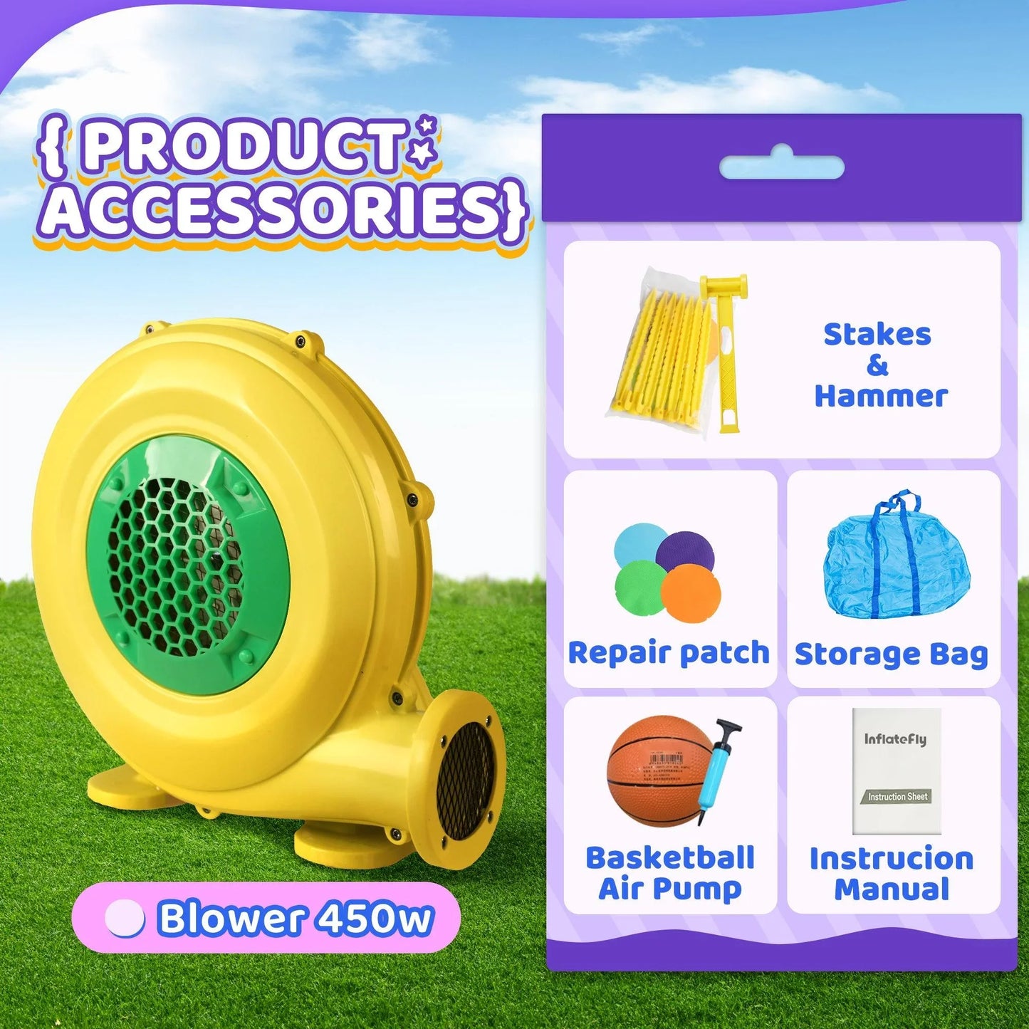 Unicorn Bounce House - Product Accessories