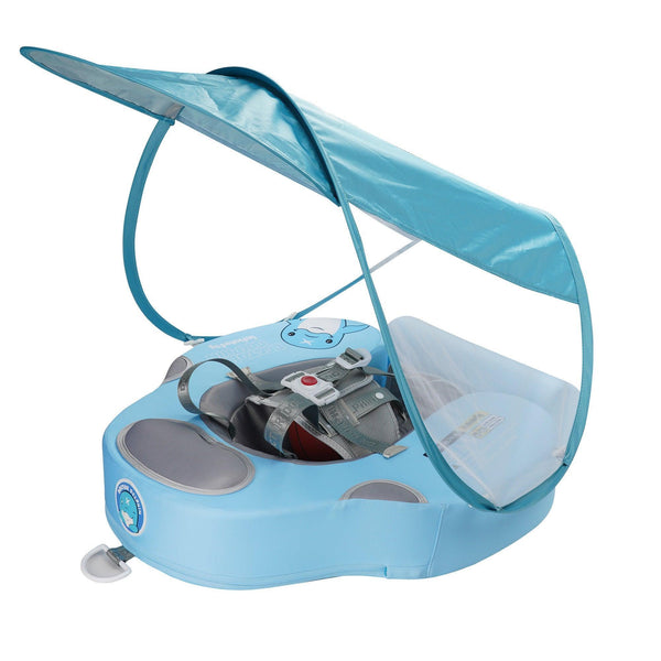Blue UV Sunshade Baby Swim Float – INFLATEFLY