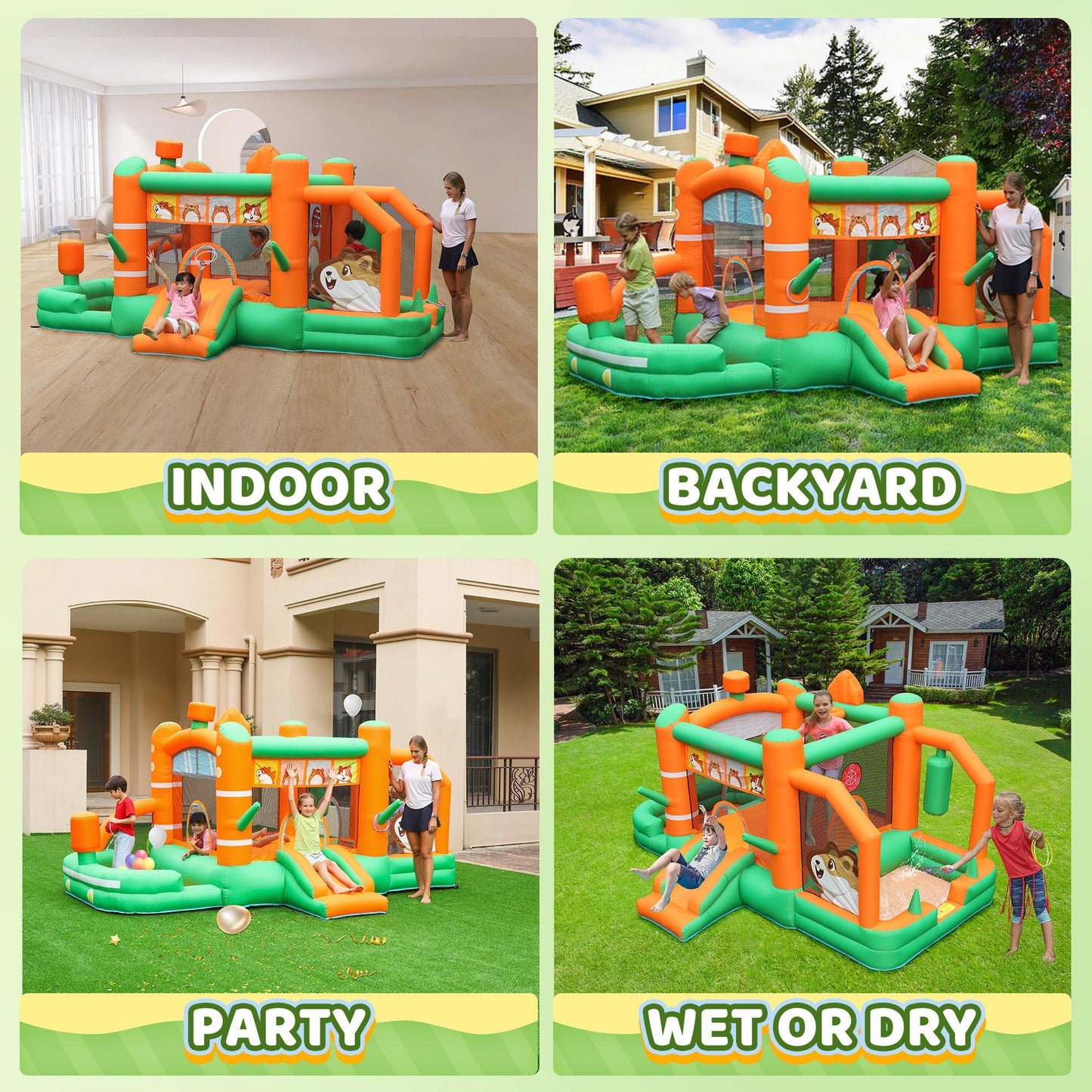 Bouncy Castle Water Park- - INFLATEFLY