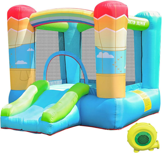 【CLEARANCE PRICE】 Hot Air Balloon Bounce House with Slide