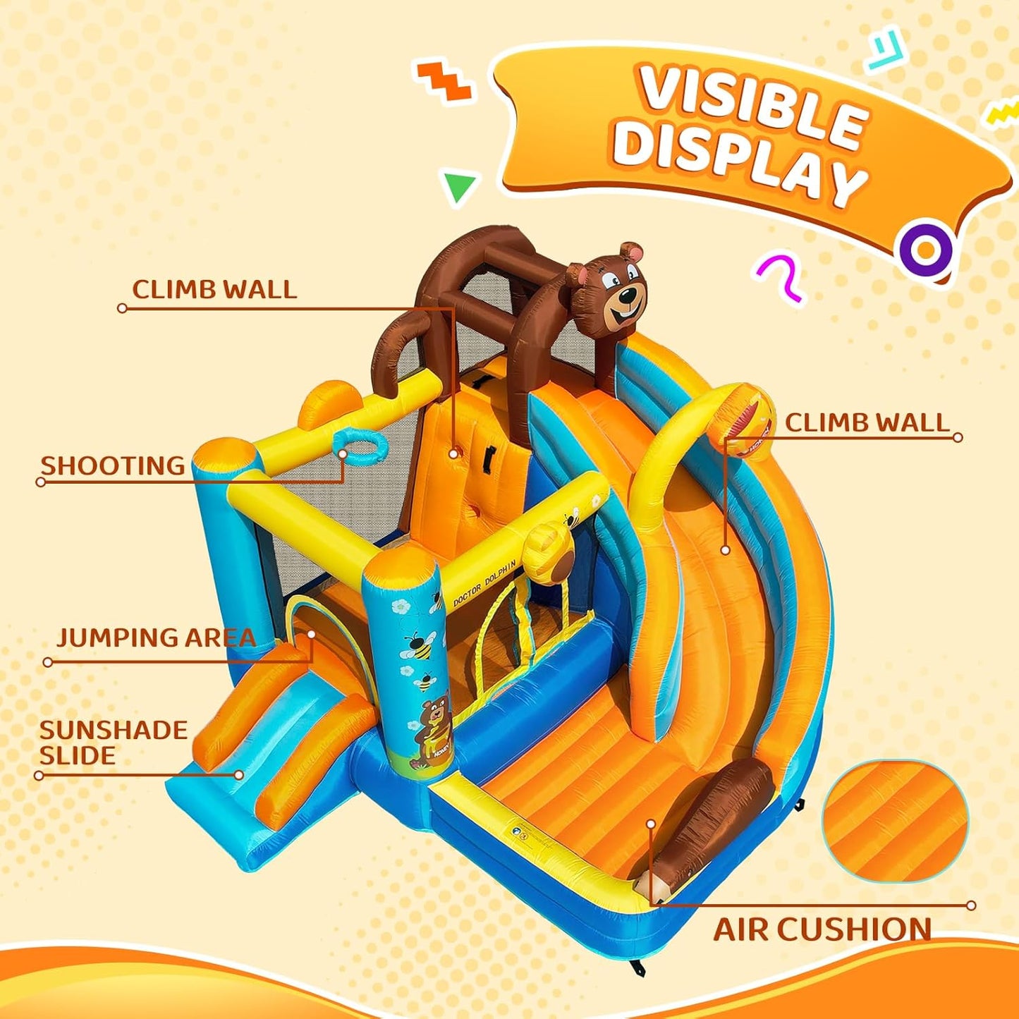 Honey Bear Theme Bounce House