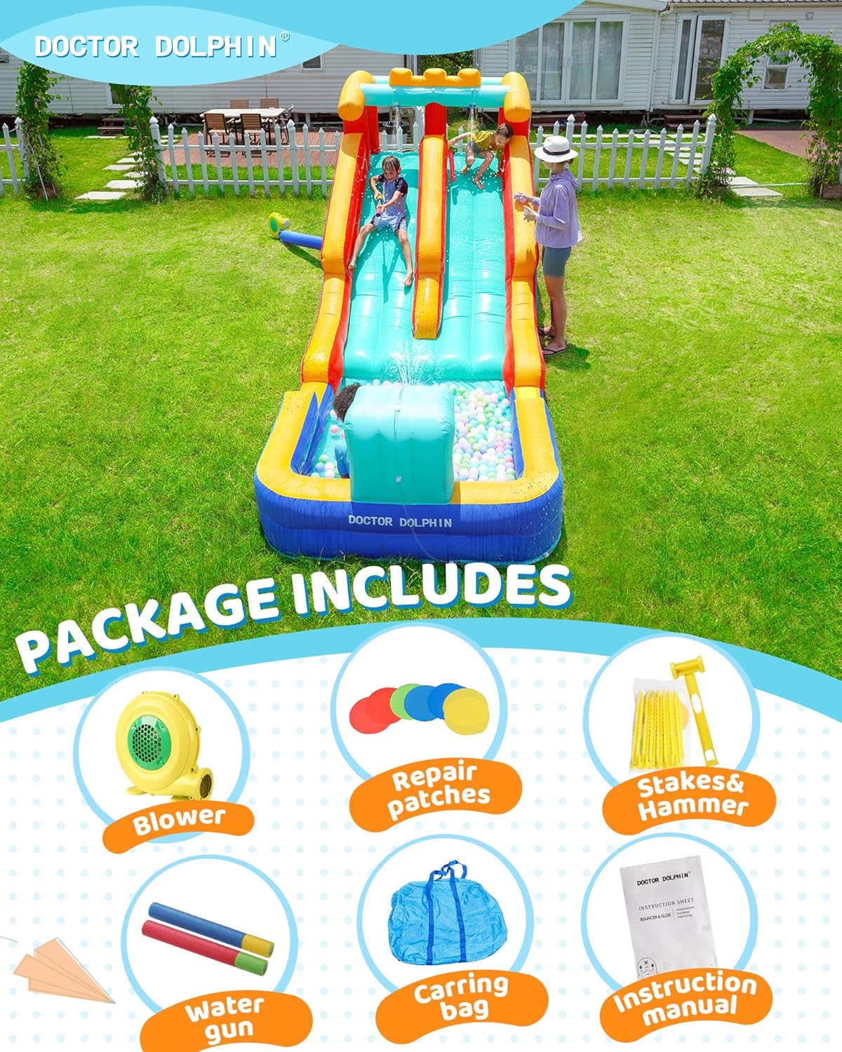 Splash Double Slide Water Park