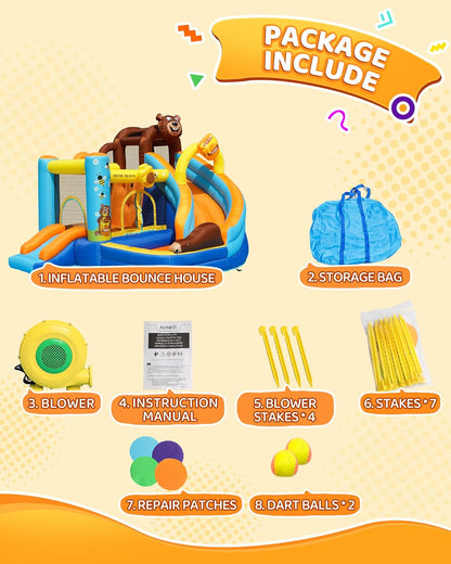 Honey Bear Theme Bounce House