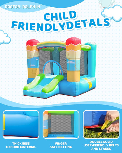【CLEARANCE PRICE】 Hot Air Balloon Bounce House with Slide