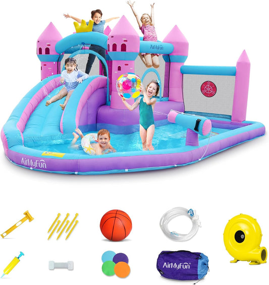 Pink Splash Water Slide
