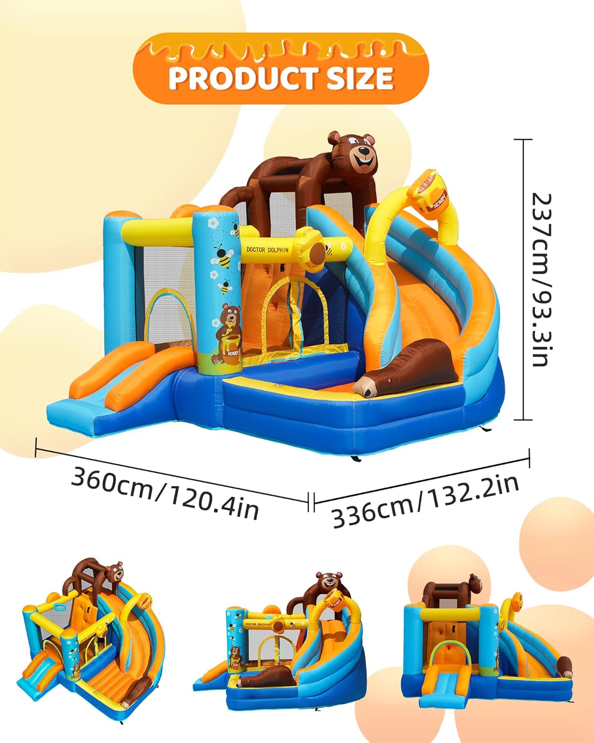 Honey Bear Theme Bounce House